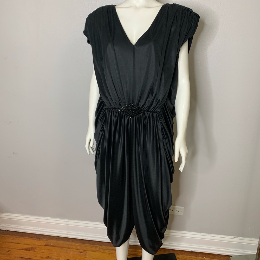 Funky modern retro party dress | Black